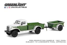 Dodge  - Power Wagon 1950 green/white - 1:64 - GreenLight - 32320A - gl32320A | The Diecast Company