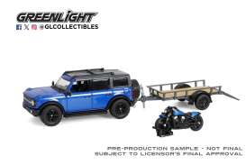 Ford  - Bronco 2021 blue - 1:64 - GreenLight - 32320C - gl32320C | The Diecast Company