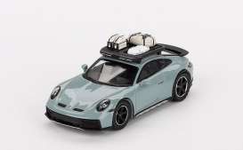 Porsche  - 911 2024 green metallic - 1:64 - Mini GT - 00780-L - MGT00780lhd | The Diecast Company