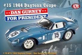 Shelby  - Daytona Coupe 1964 blue/white - 1:18 - Acme Diecast - SC18003 - acmeSC18003 | The Diecast Company