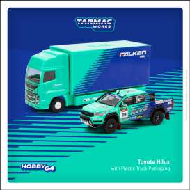 Toyota  - Hilux 2017 blue - 1:64 - Tarmac - T64-041-FAL - TC-T64-041-FAL | The Diecast Company