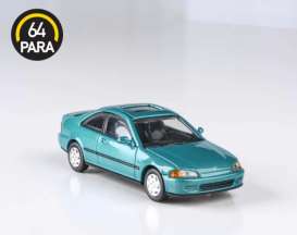 Honda  - Civic Coupe EJI 1995 aztec green - 1:64 - Para64 - 55762 - pa55762lhd | The Diecast Company