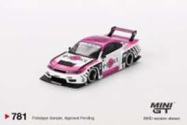 Nissan  - Silvia S15 2023 pink/white - 1:64 - Mini GT - 00781-R - MGT00781rhd | The Diecast Company