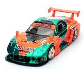 Mazda  - RX7 green/orange - 1:64 - Inno Models - in64-LBWK-RX7-04 - in64-LBWK-RX7-04 | The Diecast Company