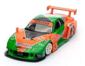 Mazda  - RX7 green/orange - 1:64 - Inno Models - in64-LBWK-RX7-04 - in64-LBWK-RX7-04 | The Diecast Company