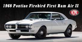 Pontiac  - Firebird First Ram Air II 1968 white - 1:18 - Acme Diecast - 1805220 - acme1805220 | The Diecast Company