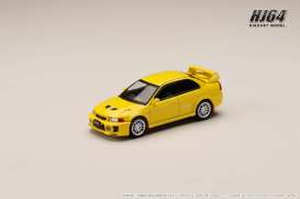 Mitsubishi  - Lancer 1998 yellow - 1:64 - Hobby Japan - HJ642032AY - HJ642032AY | The Diecast Company