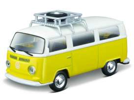 Volkswagen  - Type 2 yellow/white - Maisto - 21237G - mai21237G | The Diecast Company