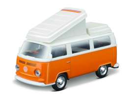 Volkswagen  - Type 2 orange/white - Maisto - 21237O - mai21237O | The Diecast Company