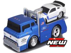 Muscle Machines  - Ford C600/Mustang Boss 302 blue/white - 1:64 - Maisto - 11549 - mai11549 | The Diecast Company