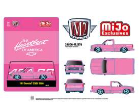 Chevrolet  - C1500 1991 pink - 1:64 - M2 Machines - 31500-MJS76 - M2-31500MJS76 | The Diecast Company