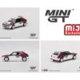 Lancia  - Delta HF Integrale white/red/blue - 1:64 - Mini GT - 00300-L - MGT00300lhd-MJ | The Diecast Company