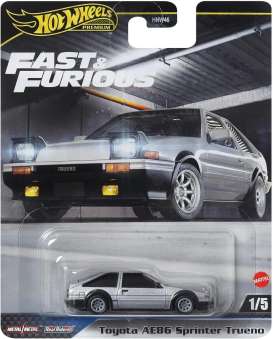 Toyota  - AE86 Sprinter silver - 1:64 - Hotwheels - HVR61 - hwmvHVR61 | The Diecast Company