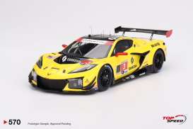 Chevrolet  - corvette Z06 2024 yellow - 1:18 - Top Speed - TS0570 - TS0570 | The Diecast Company