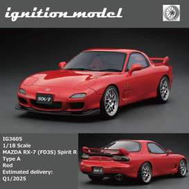 Mazda  - RX-7 red - 1:18 - Ignition - IG3605 - IG3605 | The Diecast Company