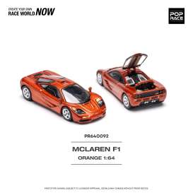 McLaren  - F1 orange - 1:64 - Pop Race Limited - PR640092 - PR640092 | The Diecast Company