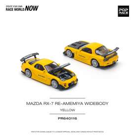 Mazda  - RX-7 yellow - 1:64 - Pop Race Limited - PR640116 - PR640116 | The Diecast Company