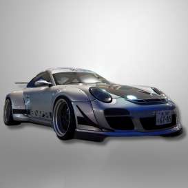 Porsche  - RWB ABU 2024 silver - 1:18 - GT Spirit - GT483 - GT483 | The Diecast Company