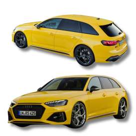 Audi  - RS 4 25TH 2024 yellow - 1:18 - GT Spirit - GT935 - GT935 | The Diecast Company