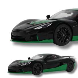 Rimac  - Nevera 2023 black/green - 1:18 - GT Spirit - GT916 - GT916 | The Diecast Company