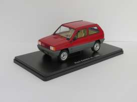 Fiat  - 1980 red/grey - 1:24 - Magazine Models - 24fiatpanda45 - mag24fiatpanda45r | The Diecast Company