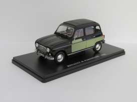 Renault  - 1966 Black - 1:24 - Magazine Models - 24renault4L - mag24ren4Lb | The Diecast Company