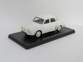 Renault  - 1961 White - 1:24 - Magazine Models - 24renaultdauphine - mag24renDauphinew | The Diecast Company