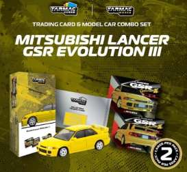 Mitsubishi  - Lancer GSR Evo III yellow - 1:64 - Tarmac - T64G-050-YL - TC-T64G-050-YL | The Diecast Company