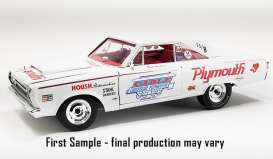 Plymouth  - Belvedere  1965 white/red - 1:18 - Acme Diecast - 1806705 - acme1806705 | The Diecast Company