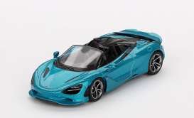 McLaren  - 750S Spider 2024 blue - 1:64 - Mini GT - 00812-L - MGT00812lhd | The Diecast Company