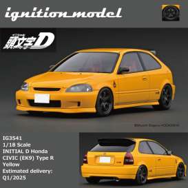 Honda  - Civic (EK9) yellow - 1:18 - Ignition - IG3541 - IG3541 | The Diecast Company