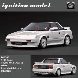 Toyota  - MR2 (AW11) white - 1:18 - Ignition - IG3503 - IG3503 | The Diecast Company