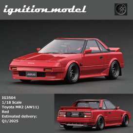 Toyota  - MR2 (AW11) red - 1:18 - Ignition - IG3504 - IG3504 | The Diecast Company