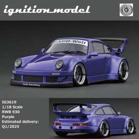 Porsche  - RWB 930 purple - 1:18 - Ignition - IG3619 - IG3619 | The Diecast Company