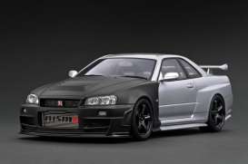 Nissan  - Nismo R34 GT-R Z-tune Test Car black/silver - 1:18 - Ignition - IG3638 - IG3638 | The Diecast Company