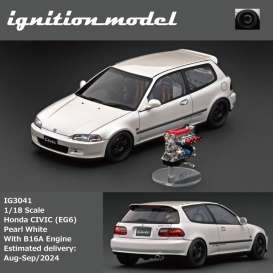 Honda  - Civic (EG6) white - 1:18 - Ignition - IG3041 - IG3041 | The Diecast Company