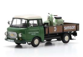 Barkas  - B1000 green/brown - 1:43 - Schuco - 07309 - schuco07309 | The Diecast Company