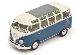 Volkswagen  - T1 Samba white/blue - 1:32 - Schuco - 07874 - schuco07874 | The Diecast Company