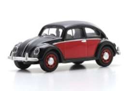 Volkswagen  - Kever red/black - 1:87 - Schuco - S26754 - schuco26754 | The Diecast Company