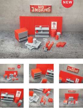 diorama  - red/grey - 1:24 - Dioramatoys - DT30058 | The Diecast Company