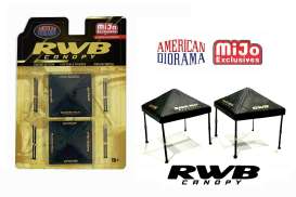 Garage Accessoires  - RWB Canopy various - 1:64 - American Diorama - 2418MJ - AD2418MJ | The Diecast Company