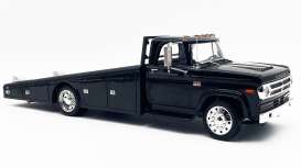 Dodge  - D-300 Ramp Truck 1970 black - 1:18 - Acme Diecast - 1801917 - acme1801917 | The Diecast Company