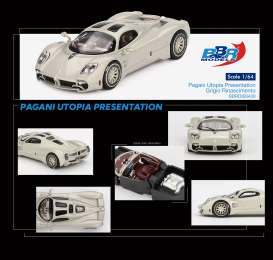 Pagani  - Utopia 2023 white - 1:64 - BBR - BBRDIE6430 - BBRDIE6430 | The Diecast Company