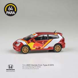 Honda  - Civic 2022 red/white - 1:64 - Para64 - 55350 - pa55350lhd | The Diecast Company