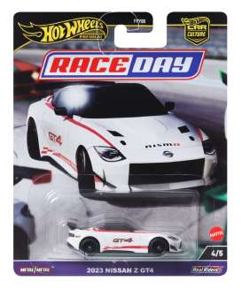 Nissan  - Z GT4 2023 white/red - 1:64 - Hotwheels - HRV73 - hwmvHRV73 | The Diecast Company