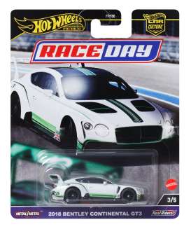 Bentley  - Continental GT3 2023 white/green - 1:64 - Hotwheels - HRV93 - hwmvHRV93 | The Diecast Company