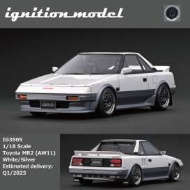 Toyota  - MR2 (AW11) white/silver - 1:18 - Ignition - IG3505 - IG3505 | The Diecast Company