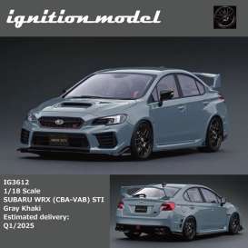 Subaru  - WRX gray khaki - 1:18 - Ignition - IG3612 - IG3612 | The Diecast Company