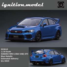 Subaru  - WRX blue - 1:18 - Ignition - IG3610 - IG3610 | The Diecast Company