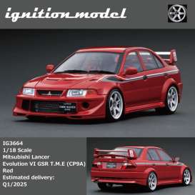 Mitsubishi  - Lancer Evolution VI GSR T.M.E  red - 1:18 - Ignition - IG3664 - IG3664 | The Diecast Company